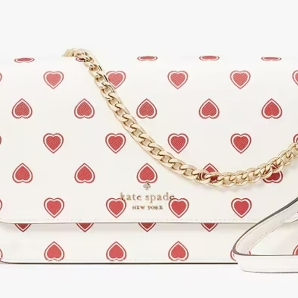 Summer Designer Clearance ($300 OFF)! NEW Madison Heartfelt Geo Flap Crossbody - Picture 6 of 9